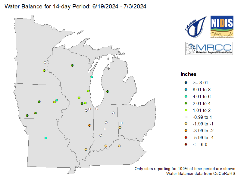 Midwest Water Balance 14-Day